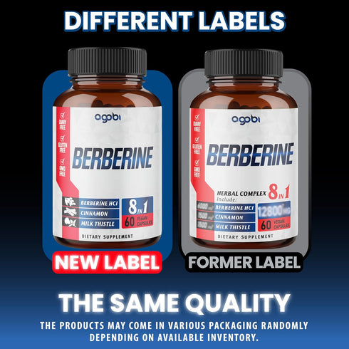 Berberine Supplement with Ceylon, Milk Thistle, Turmeric, Elderberry & More - Support Immune, Cardiovascular & Gastrointestinal - 60 Counts for 2 ...