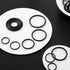 35 Pieces Metal O Ring Multi-Purpose Metal O Ring Non-Welded O Ring Round Metal Key Ring for Keychains Macrame Dog Leashes Camping Belt Hardware B...