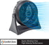 Comfort Zone Table Fan, 8 inch, 3 Speed, Personal Fan, Electric, Wall Mountable, 180 Degree Adjustable Tilt, Tabletop Fan, Desk Fan, Airflow 7.91 ...