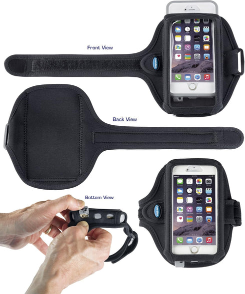 Tune Belt AB92 Cell Phone Armband for Running - Fits iPhone 16/15/14/13 Pro Max, Plus, Samsung Galaxy Ultra/Plus/Note and Large Phones with Protec...