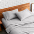 Bare Home Microfiber Pillow Cases - King Size Set of 2 - Cooling Pillowcases - Double Brushed - Light Grey Pillowcases 2 Pack - Easy Care (King Pi...