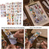 453 Pcs Vintage Stickers for Journaling Scrapbooking Supplies,Ephemera Pack with Scrapbook Papers Retro People Scrap booking Supplies Kit for Aest...