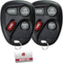 KeylessOption Keyless Entry Remote Control Car Key Fob Replacement for 15732805 (Pack of 2)...