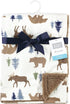 Hudson Baby Unisex Baby Plush Blanket with Furry Binding and Back, Moose Bear, One Size...