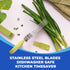 Jenaluca Herb Scissors with 5 Blades and Safety Cover - Cut, Chop & Mince Fresh Herbs & Leafy Greens - Stainless Steel Kitchen Shears with Cleanin...