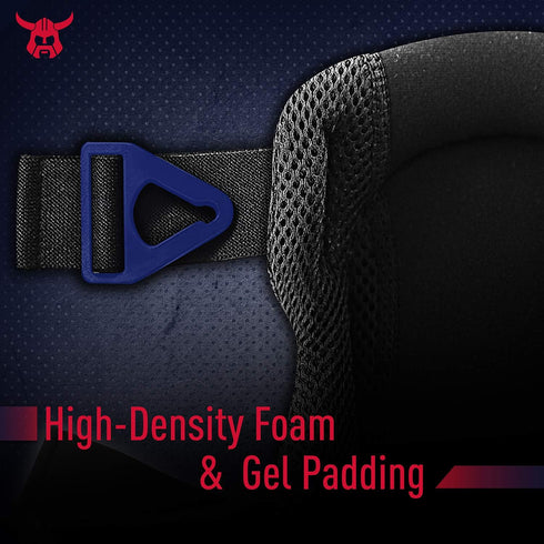 Norske Tools NMAP009 Flooring Installation Knee Pads with High Density Foam and Gel Padding, Slip buckle fastener System with Adjustable Elastic S...
