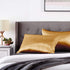 Morning Glamour Satin Pillowcases for Hair & Skin, Similar to Silk, Standard/Queen Size Set of 2, Cooling Pillow Case with Envelope Closure, Gifts...