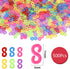 500 Pcs S Clips, Small Rubber Band Clips, Plastic Loom Bands Connectors, Connectors Refills Bracelet Loom Clips for Loom Bands Bracelets Necklace ...