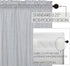 VHC Sawyer Mill Blue 2 Piece Swag Set Kitchen Farmhouse Curtains for Bathroom Living Room Bedroom Window Ticking Striped 36 Inches Long 2 Panels...