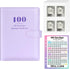 Sooez 100 Envelopes Challenge Binder, Money Saving Challenge Budget Binder with Cash Envelopes, Savings Challenge Book - Easy & Fun Way to Save $5...