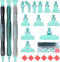 Snewvie Diamond Painting Pen Accessories Tools Set,3PCS Glitter Diamond Art Pen and 12Pcs Green Metal Screw Thread Multi Placer Tips,Resin Diamond...