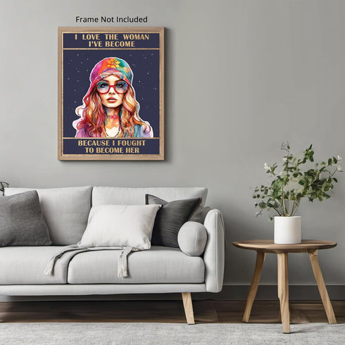 Posterizer 1 pcs-inspiring and positive feminine art-Motivational & Inspirational Art-Inspirational Women's Art-Gifts for Women-Living Room Bedroo...