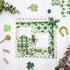 Whaline 12 Designs St. Patrick's Day Pattern Paper 24 Sheet Green Lucky Clover Stripe Plaid Dot Scrapbook Paper Double-Sided Decorative Craft Pape...