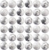 100Pcs Natural Stone Beads 8mm White Howlite Round Gemstone Loose Beads with Elastic Bracelet String for Bracelets Necklace Jewelry Making...
