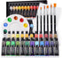 Acrylic Paints Set - 24 Colors Art Painting Kit Supplies for Wood, Canvas, Fabric, Rock, Glass - Non-Toxic Acrylic Paint for Kids, Beginners and A...