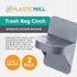 PlasticMill Trash Bag Cinch - Trash Bag Holder for Trash Can - Trash Can Liner Holder to Keep Trash Bag From Slipping - Fits Most Standard Trash C...