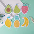 Cobee Cute Fruit Sticky Notes, 6 Pack Large Fruit Cartoon Sticky Notes Fruit Shape Markers Flags Cartoon Large Self-Stick Memo Pads Students Home ...