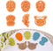Puocaon Skull Polymer Clay Cutters - 6 Pcs Clay Cutters for Polymer Clay Jewelry, Cat Dog Skull Embossed Clay Jewelry Cutters, Day of The Dead Del...