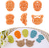 Puocaon Skull Polymer Clay Cutters - 6 Pcs Clay Cutters for Polymer Clay Jewelry, Cat Dog Skull Embossed Clay Jewelry Cutters, Day of The Dead Del...