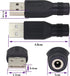 (2 Pack) USB to DC 3.5×1.35mm Power Adapter 5 Volt USB 2.0 A Male to DC 3.5×1.35 mm Female Jack DC 5V Barrel Power Plug Charger Cord Connector for...