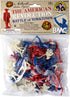 BMC Revolutionary War Plastic Army Men - 34 British, American, French Soldiers...
