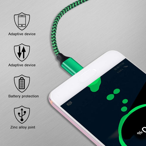 Auto Android C Charger Cable Fast Charging Car Cord for Moto G Stylus/Play/Power,Razr,Google Pixel 8a/8Pro/7a/7/6 Pro/6/5/4,LG,Samsung Galaxy Z Fo...