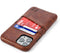 Dockem Wallet Case for iPhone 11 Pro: Built-in Metal Plate for Magnetic Mounting & 2 Credit Card Holder Slots (5.8" Exec M2, Synthetic Leather, Br...