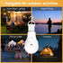 Neporal MagicGlow Rechargeable Solar Light Bulbs with Remote, USB+Solar Rechargeable Bulbs,3 Colors Shift + Dimmable Battery Light Bulb, A19 Emerg...