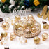 Christmas Ornaments Ball Set-Shatterproof Clear Plastic Decorative Baubles for Xmas Tree House Holiday Wedding Party Decoration,20pcs Gold...