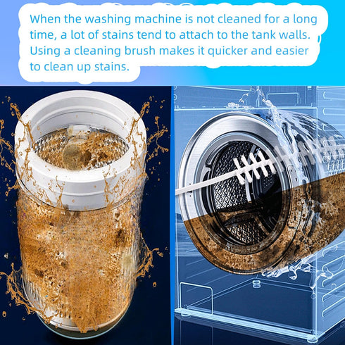2Pcs Washing Machine Cleaning Brush, Washing Machine Brush Washing Machine Cleaner Front Load Washer Cleaner Brush Load Washer Cleaner Drum Washin...
