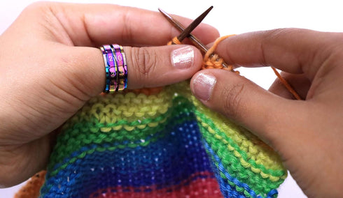 Knitter's Pride Rainbow Row Counter Rings for Knitting - Size 11, 20.6mm...