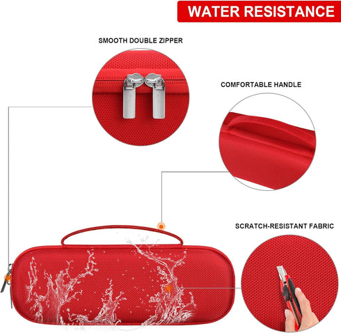 Hard Carrying Case for Beats Pill - Wireless Bluetooth Speaker, Wireless Portable Speaker Protection Case with Mesh Pocket for Charging Cables, Re...