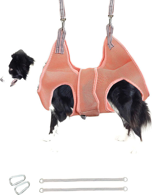 Dog Grooming Hammock with Security Strap - Grooming Hammock for Medium Dogs - Dog Holder for Nail Trimming - Dog Hanging Harness for Nail Trimming...