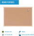 MasterVision Cork Push Pin Bulletin Board, 12" x 18", Pine Wood Frame, Wall Mount Kit Included (MC180012010)...