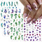 4 Sheets Marble Line Nail Art Stickers, Fresher Self-Adhesive Nail Stickers Decals Ink Painting Nail Art Decals Nail Supplies for Women Girls DIY ...