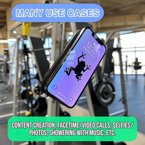 Suction Phone Card Holder Mount, Phone Wallet, Silicon Adhesive Phone Accessory for iPhone and Android, Hands-Free Mirror Shower Phone Holder, Tik...