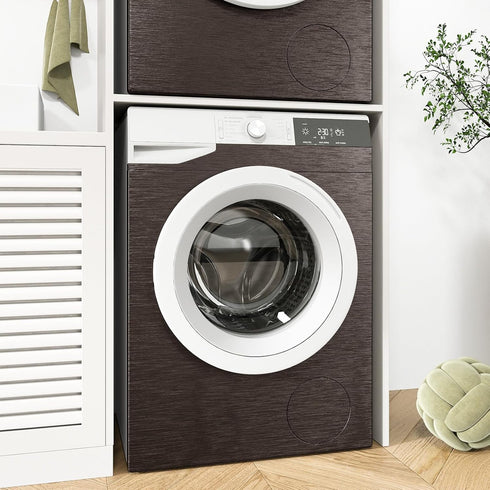 Dark Brown Stainless Steel Contact Paper Metal Brushed Peel and Stick Wallpaper for Bathroom Kitchen Thick Heat Resistant Brown Contact Paper for ...