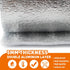 5mm Reflective Insulation Foam Core Radiant Barrier 40“ × 80” Double Side Foil Cold and Heat Shield Thermal Insulation for Ceilings,Walls,Steel Bu...
