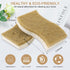 12 Pack Natural Sponges,Eco Friendly Kitchen Sponge,Natural Dish Sponges for Washing Dishes,Biodegradable Compostable Cellulose and Coconut Scrubb...