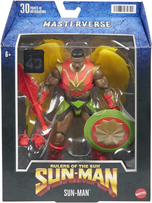 Mattel Masters Of The Universe Masterverse Sun-Man Action Figure, 7-Inch Collectible Gift...