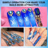 Makartt Blue Nail Rhinestones Flatback Rhinestones Multi-Size Round Crystal Glass Nail Charms Diamonds Nail Jewels Rhinestones for DIY Crafts Make...
