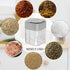 4 Pack 4 in 1 Plastic Salt and Pepper Shaker, 4 Grids Flip Empty Spice Dispensers Travel Spice Container Compartment Seasoning Shakers with Lid Tr...