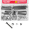 20Set M6 Stainless Steel Hex Head Screws Bolts and Nuts Flat & Lock Washers Assortment Kit, 304 Stainless Steel 18-8,Fully Machine Thread 25mm 40m...