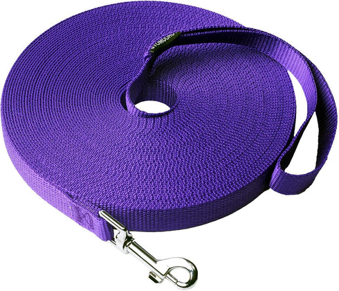 Dog/Puppy Obedience Recall Training Agility Lead- 15 ft 20 ft 30 ft 40 ft 50 ft Long Leash -for Training Leash, Play, Safety, Camping,or Backyard ...