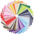 Konsait 56 Pieces 10x10'' Multi-Color Fabric Patchwork Cotton Mixed Squares Bundle Sewing Quilting Craft, Craft Fabric Bundle Squares Patchwork DI...