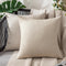MIULEE Pack of 2 Decorative Outdoor Solid Waterproof Throw Pillow Covers Faux Linen Garden Farmhouse Cushion Cases for Patio Tent Balcony Couch So...