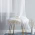 HLC.ME Lauren Semi Sheer Light Filtering Transparent Pocket Top & Back Tab Lightweight Short Window Curtains Drapery Panels Bedroom & Living Room,...
