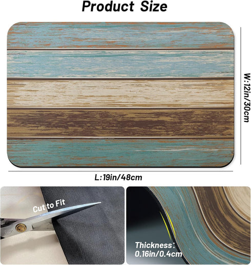 Coffee Bar Mat for Countertops Coffee Mat Dish Drying Mat for Kitchen Counter Absorbent Hide Stain Rubber Backed Dish Mat Drying Kitchen Mat Coffe...