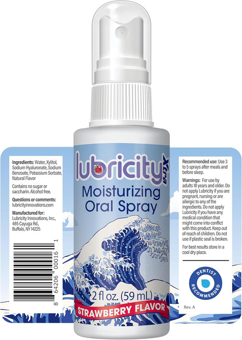 Dry Mouth Spray - Advanced Formula - Hyaluronic Acid and Xylitol, Strawberry Flavor - Saliva Substitute Dry Mouth Oral Spray, The Most Satisfactor...