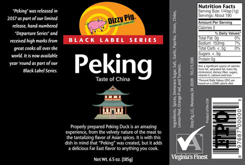 Dizzy Pig Peking Chinese-Style Seasoning Rub (8oz Shaker)...